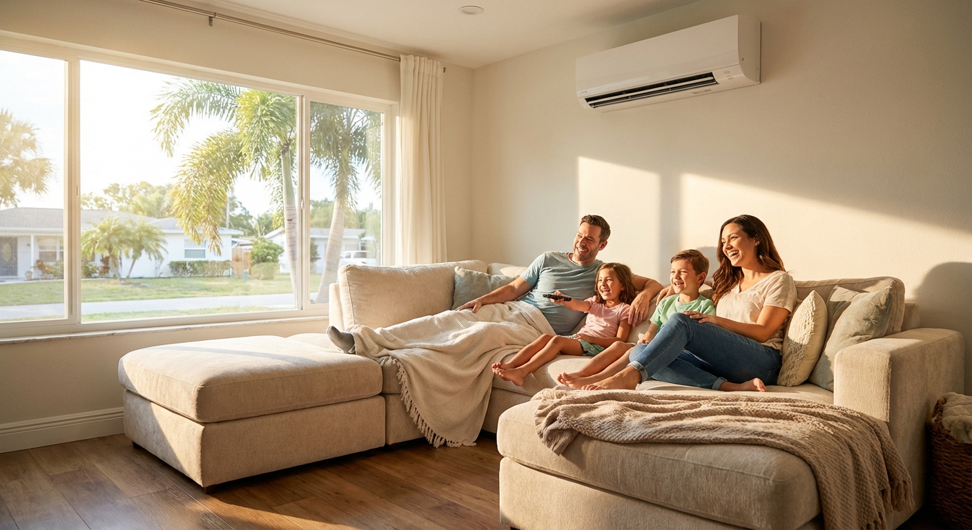 Comfortable home with Trust First Services HVAC system