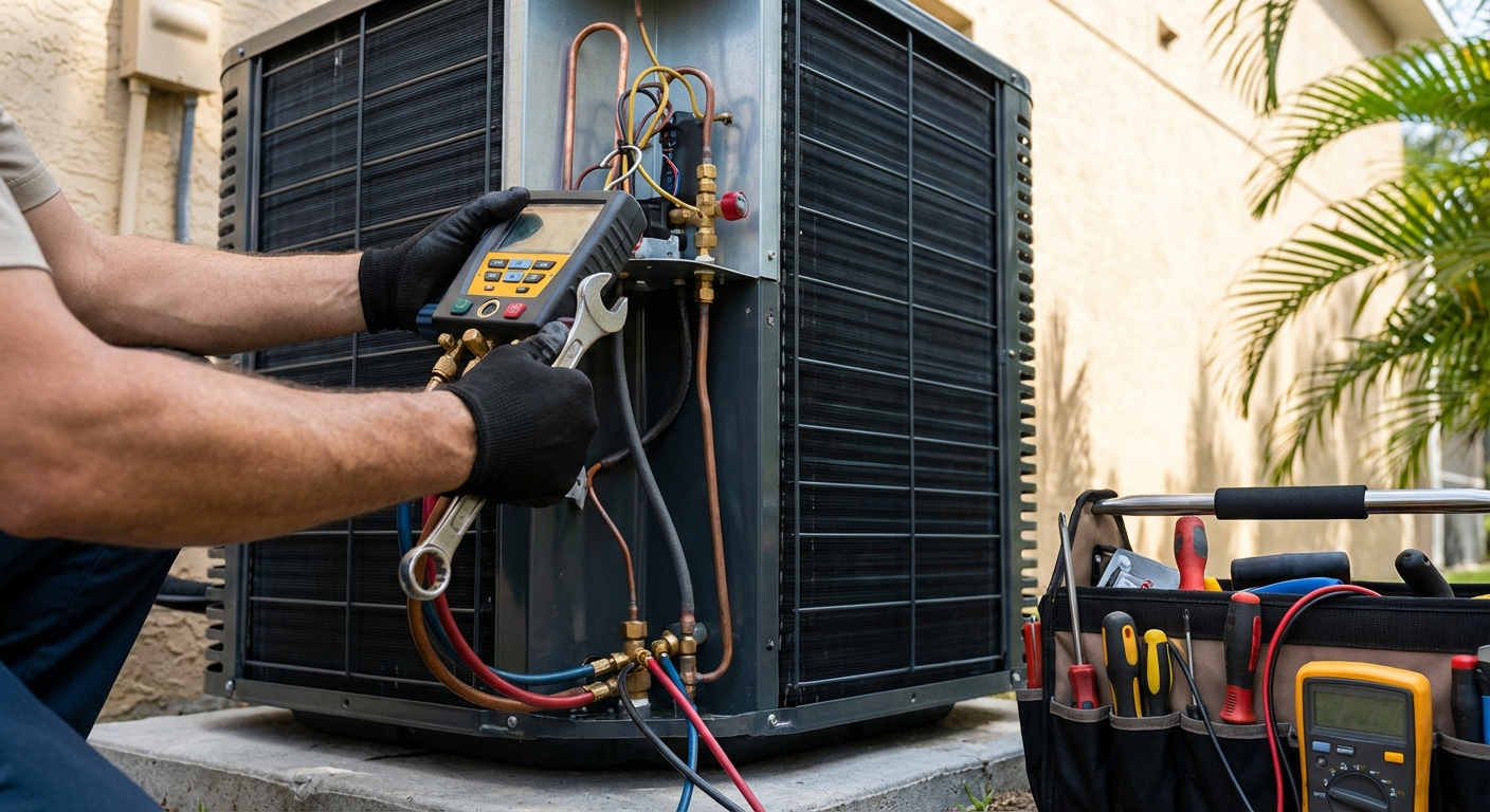Trust First Services professional HVAC technician